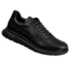 FERRUCCIO PYTHON- Black Leather Sneakers