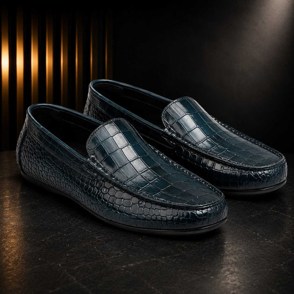 VIRTUOSO ALLIGATOR -Deep Teal Blue