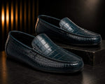 VIRTUOSO ALLIGATOR -Deep Teal Blue