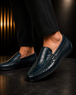VIRTUOSO ALLIGATOR -Deep Teal Blue