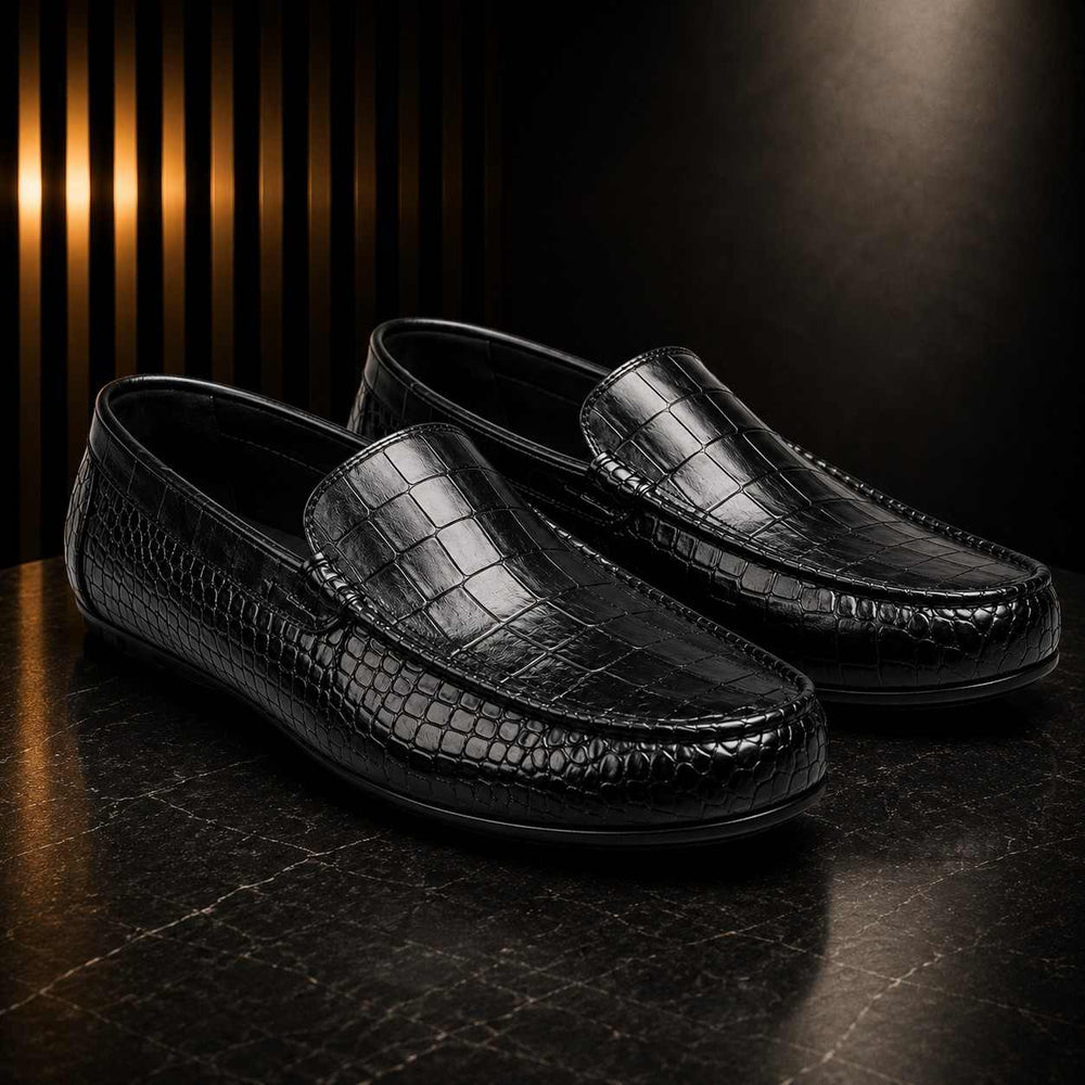 VIRTUOSO ALLIGATOR -Black